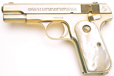 Colt Model M .32 ACP Factory Gold Plated