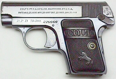 Colt Model N .25 marked R.P.D. No. 102