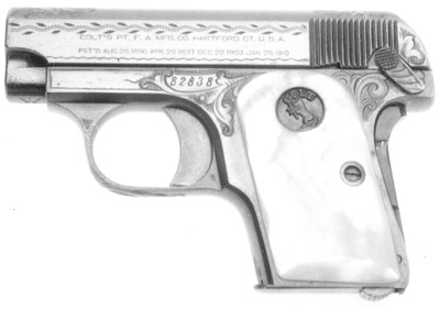 Model N Factory Engraved with Mother of Pearl Grips